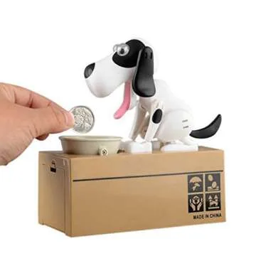 VKOPA Automated Puppy Stealing Coin Bank, Money Box