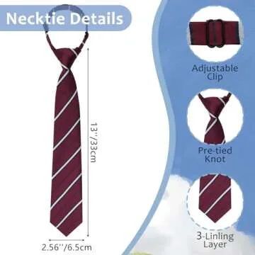 Stylish LJBFNN Pre-Tied Boys Tie for All Occasions
