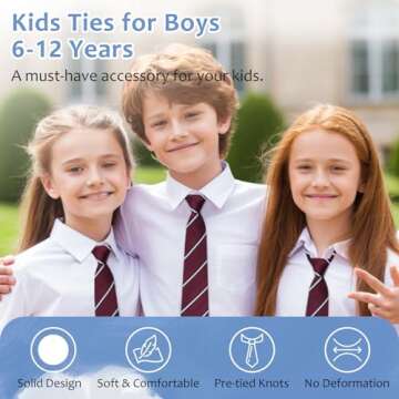 Stylish LJBFNN Pre-Tied Boys Tie for All Occasions