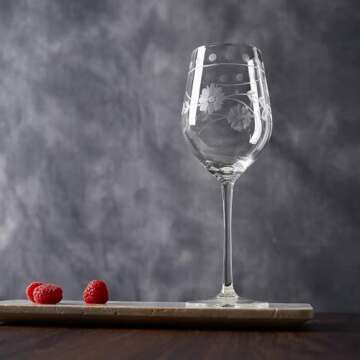 Royalrose Vintage Style Wine Glass Set - Elegant & Practical