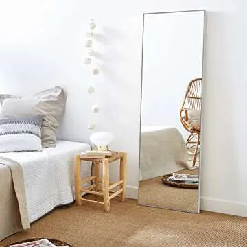 KIAYACI Full Length Floor Mirror with Stand - Elegant Design
