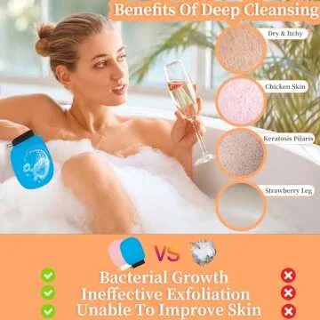 Exfoliating Glove Body Scrubber for Radiant Skin