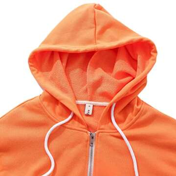 Amazhiyu Women’s Cropped Zip Up Hoodie for All Occasions