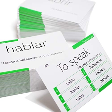 800 Spanish Conjugation Flash Cards for Comprehensive Learning