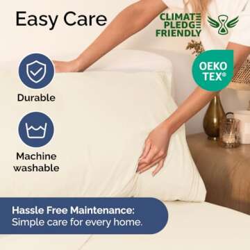 Extra Deep King Sheet Set - 6 Piece Breathable & Cooling Sheets - Hotel Luxury Bedding Set 18-24 Inch Extra Deep Pockets - Easy & Secure Fit - Super Soft, Wrinkle Free & Comfy - Off White, King Size