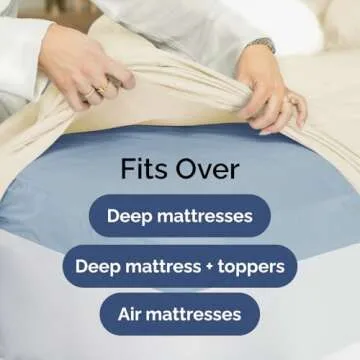 Extra Deep King Sheet Set - 6 Piece Breathable & Cooling Sheets - Hotel Luxury Bedding Set 18-24 Inch Extra Deep Pockets - Easy & Secure Fit - Super Soft, Wrinkle Free & Comfy - Off White, King Size