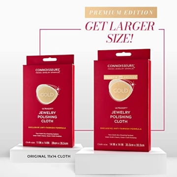 CONNOISSEURS Extra Large Ultrasoft Polishing Cloth 14x14 inches