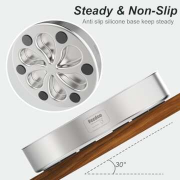 Feedoo Slow Feeder Dog Bowls Large Breed 3 Cups, Food Grade 304 Stainless Steel Dog Bowls with Non-Slip Base, Maze Pet Dish to Slow Down Eating, Metal Slow Feeder Dog Bowl