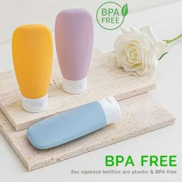 DEWSENSI 20 Pack Travel Bottles Set for Toiletries TSA Approved, Leak Proof Travel Size Containers Kit Portable Refillable Travel Accessories for Shampoo Conditioner Lotion Liquids (Multi-color)