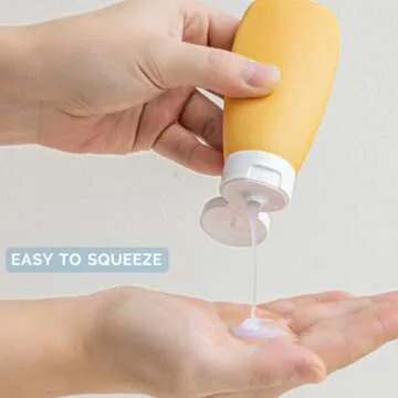 DEWSENSI 20 Pack Travel Bottles Set for Toiletries TSA Approved, Leak Proof Travel Size Containers Kit Portable Refillable Travel Accessories for Shampoo Conditioner Lotion Liquids (Multi-color)