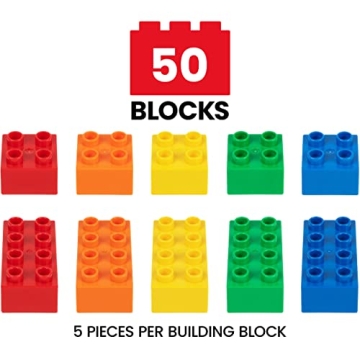 PREXTEX 50 Large Building Blocks for Toddlers Creative Play