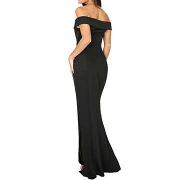CoCo fashion Women's Sweetheart Solid Strapless Long Gown Dress, Black, X-Large