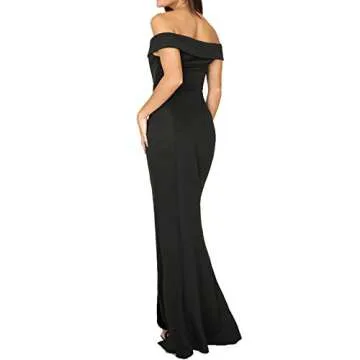 CoCo fashion Women's Sweetheart Solid Strapless Long Gown Dress, Black, X-Large
