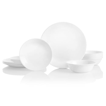Corelle 18-Piece Winter Frost Dinnerware Set