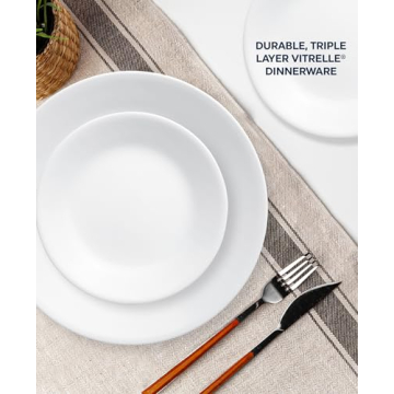 Corelle 18-Piece Winter Frost Dinnerware Set