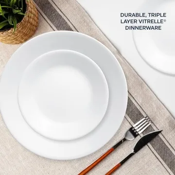 Corelle 18-Piece Winter Frost Dinnerware Set
