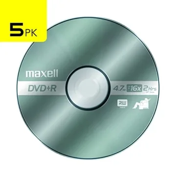 Maxell Platinum DVD+R Discs for Videos and Data Storage