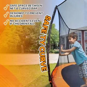LeJump 14FT Outdoor Trampolines 14FT Springless ASTM Approved Recreational Trampoline with Enclosure Net, Big Trampoline for Adults and Kids