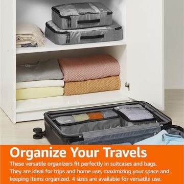 Amazon Basics Lightweight Packing Cubes for Travel