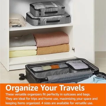 Amazon Basics Lightweight Packing Cubes for Travel