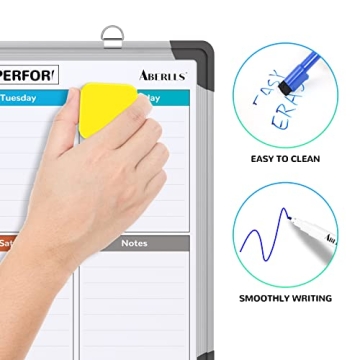 Small Weekly Calendar Dry Erase Whiteboard for Home