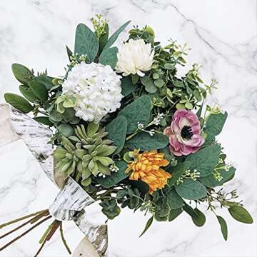 Elegant Mixed Eucalyptus Leaves Stems for Floral Arrangements