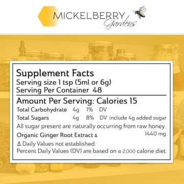 Mickelberry Gardens Ginger Honey Tonic for Immunity