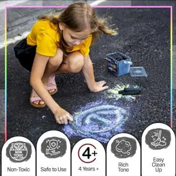 Loddie Doddie 20 Count Black Sidewalk Chalk for Kids
