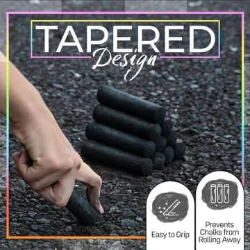 Loddie Doddie 20 Count Black Sidewalk Chalk for Kids