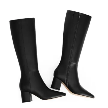 Stylish Easyfox Black Women's Knee High Boots