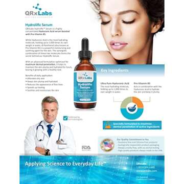 QRxLabs Skincare Pack: Glycolic Acid 20% Resurfacing Pads + Hydrolific Serum - Smoother, more Hydrated and more Radiant Skin in a Simple Treatment