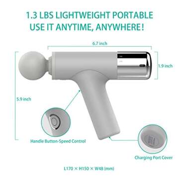 Medcursor Portable Percussion Massage Gun for Athletes