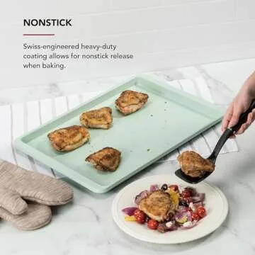 KitchenAid Nonstick Aluminized Steel Baking Sheet – Pistachio
