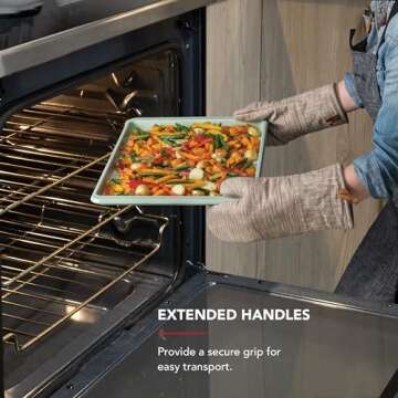 KitchenAid 13x18in Nonstick Aluminized Steel Baking Sheet, Pistachio