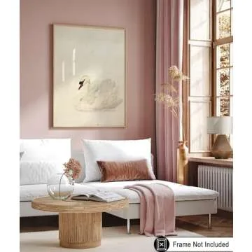 Vintage Swan Poster - Chic Art for Home Decor