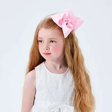 Durable 20PCS Grosgrain Hair Bows for Girls Stylish Accessories