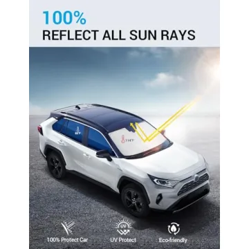Proadsy Custom RAV4 Windshield Sun Shade - 2019-2025