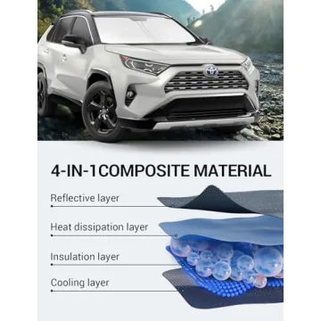 Proadsy Custom RAV4 Windshield Sun Shade - 2019-2025