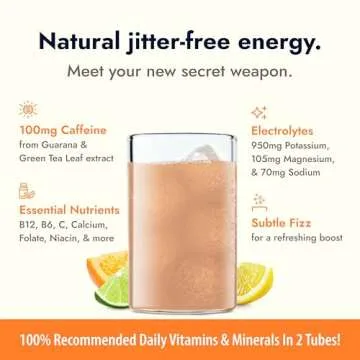 Zipfizz Daily Energy Drink Powder, Citrus, 20 Pack, 3-in-1 Sustained Energy, Rapid Hydration, and Essential Vitamins, Sugar-Free, Electrolyte Powder, Contains Vitamin B-12 & Antioxidants