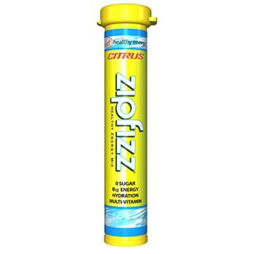 Zipfizz Daily Energy Drink Powder, Citrus, 20 Pack, 3-in-1 Sustained Energy, Rapid Hydration, and Essential Vitamins, Sugar-Free, Electrolyte Powder, Contains Vitamin B-12 & Antioxidants