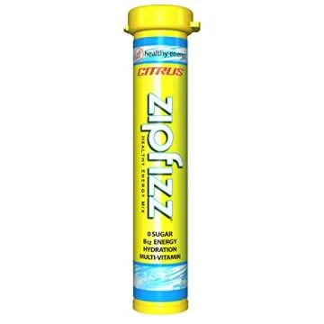 Zipfizz Daily Energy Drink Powder, Citrus, 20 Pack, 3-in-1 Sustained Energy, Rapid Hydration, and Essential Vitamins, Sugar-Free, Electrolyte Powder, Contains Vitamin B-12 & Antioxidants