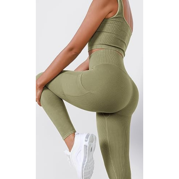 Stylish High Waisted Seamless Leggings with Pockets