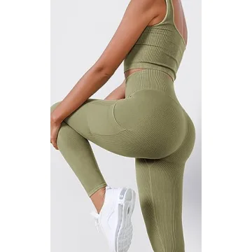 Stylish High Waisted Seamless Leggings with Pockets