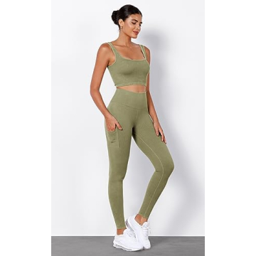 Stylish High Waisted Seamless Leggings with Pockets