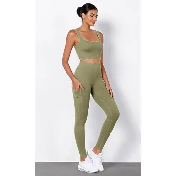 Stylish High Waisted Seamless Leggings with Pockets