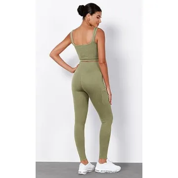 Stylish High Waisted Seamless Leggings with Pockets