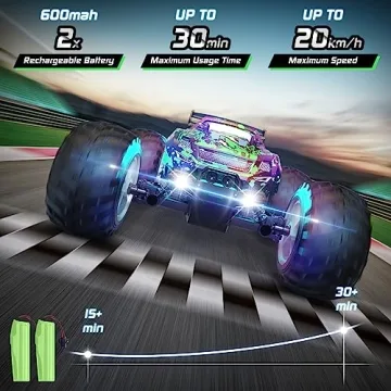 BAZOLOTA Remote Control Car for Kids - 1:18 Scale RC Toy