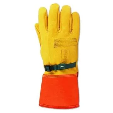 MAGID Leather Lineman Electrical Protector Work Gloves, 1 Pair, Size 10.5, 60606PIO95, For Use With Rubber Insulated Gloves