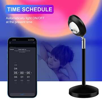 CIUJOY Sunset Lamp with Smart Control & RGB Colors