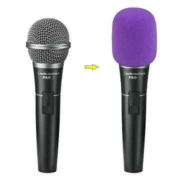 13 Pack Thick Handheld Stage Disposable Microphone Windscreen Foam Cover Karaoke DJ (13 Color)